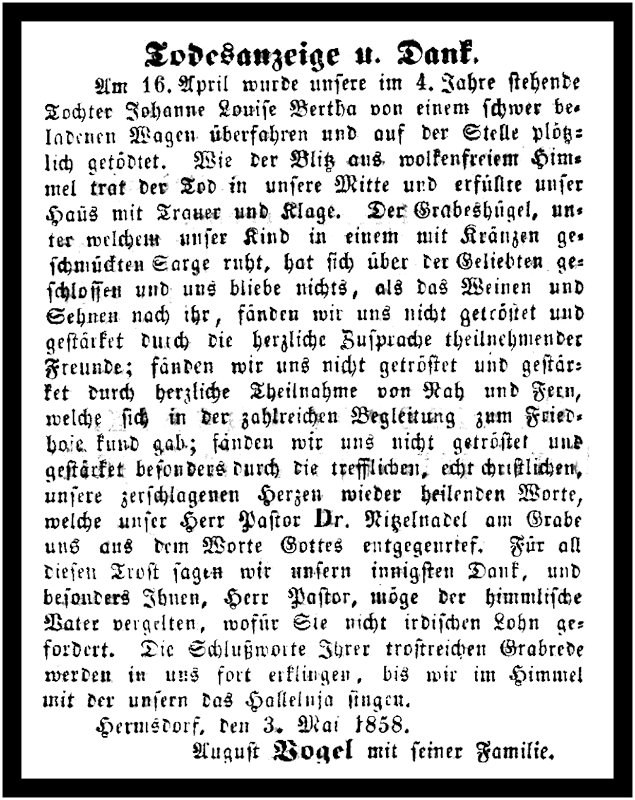 1858-04-16 Hdf Trauer Vogel